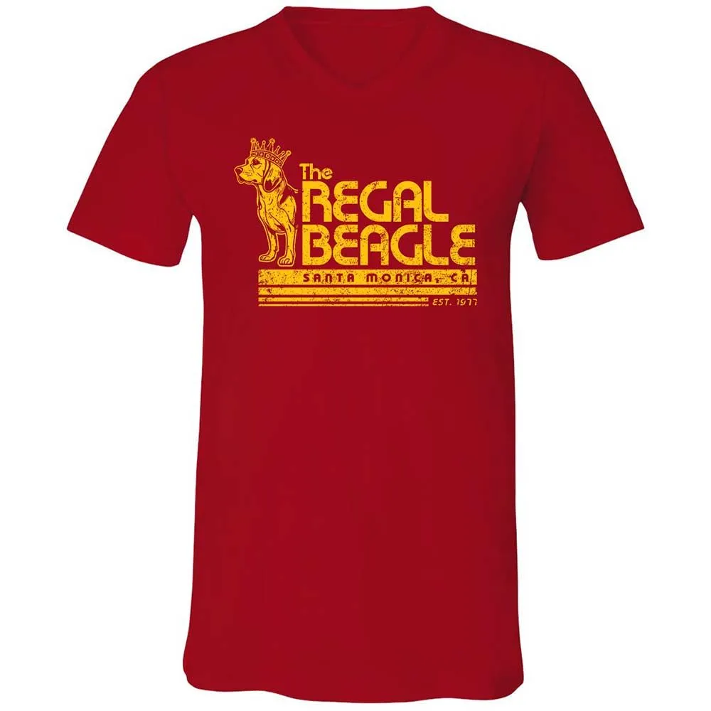 Unisex V-Neck T-Shirt - N3C58UKQ - Red - 6