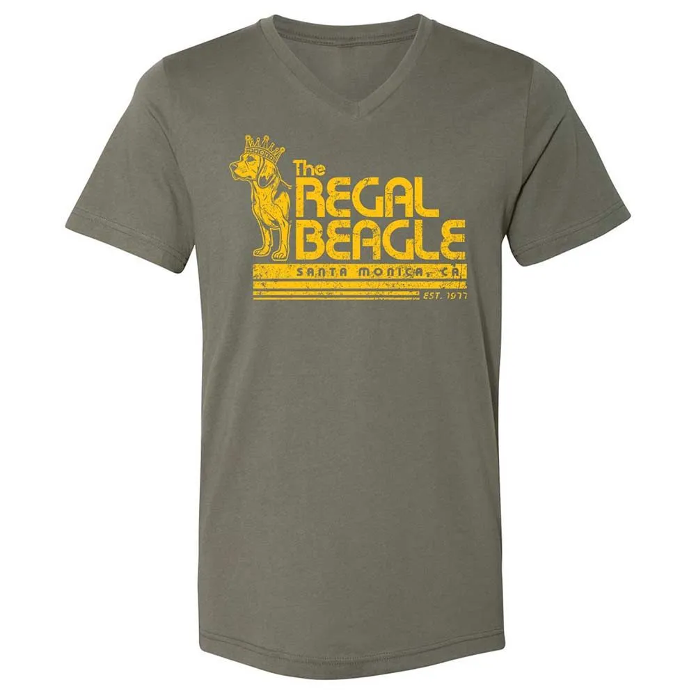 Unisex V-Neck T-Shirt - N3C58UKQ - Military Green - 11