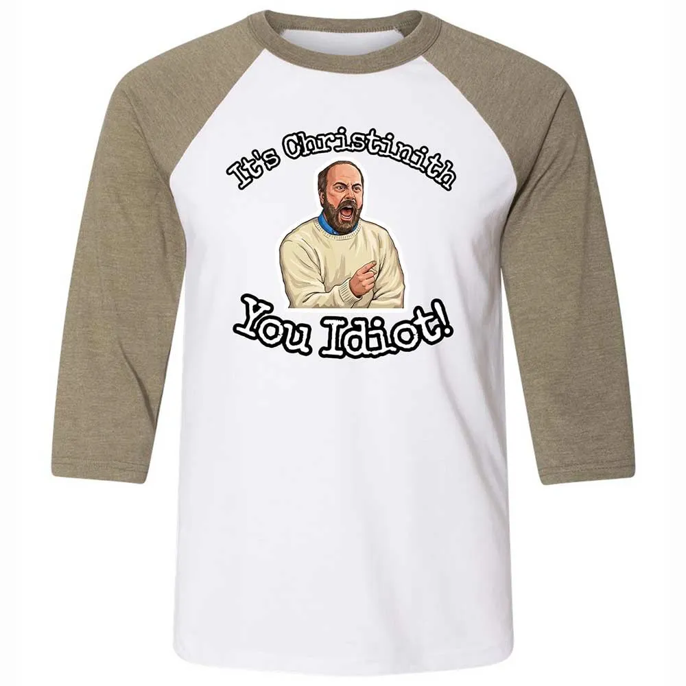 Unisex 3/4 Baseball Tee - 3BCMWN85 - White/Heather Olive - 4