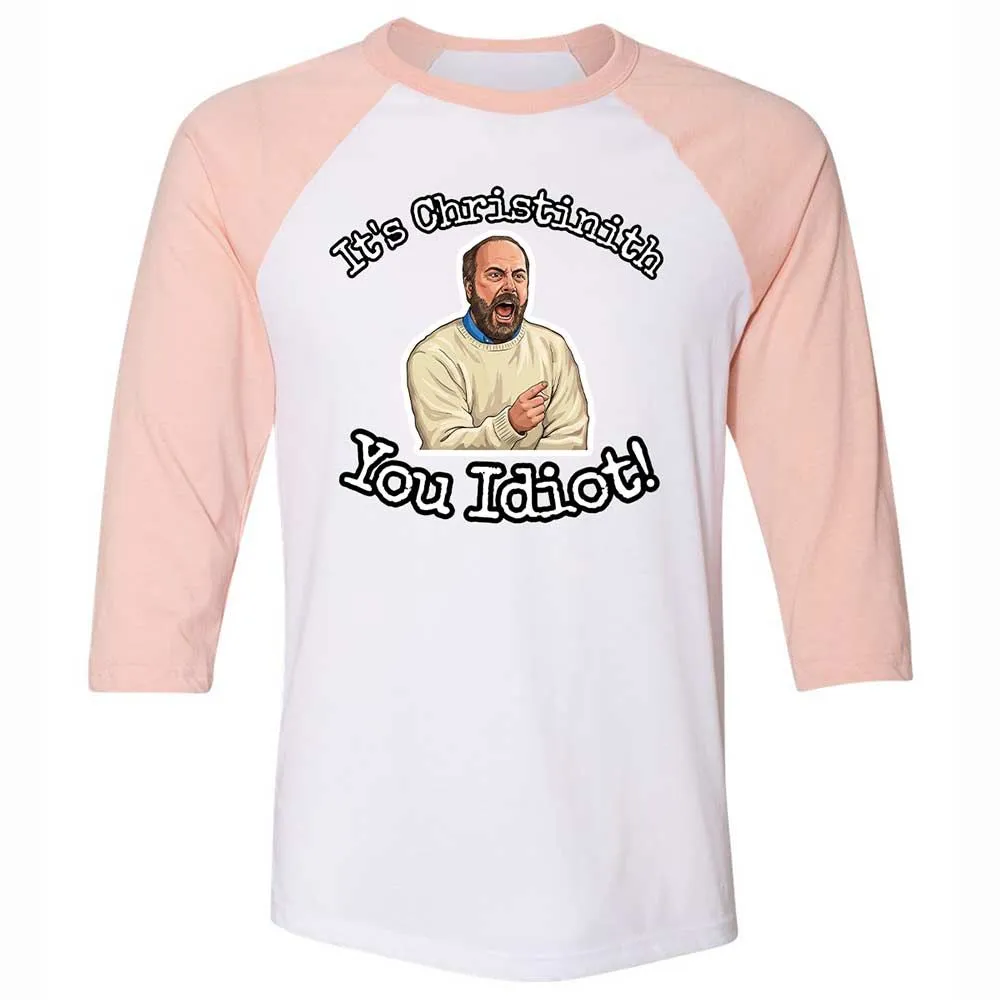 Unisex 3/4 Baseball Tee - 3BCMWN85 - White/Heather Peach - 5