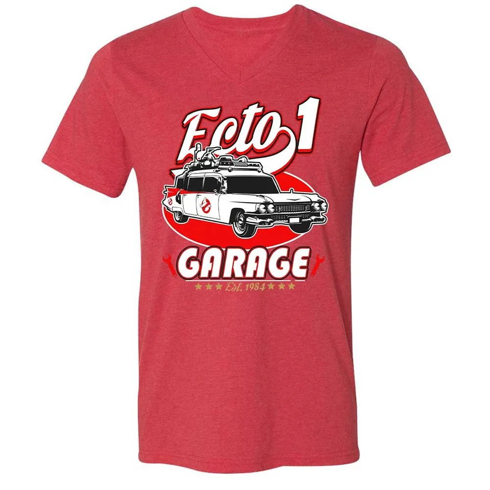Unisex V-Neck T-Shirt - W8P63K7P - Heather Red - 7