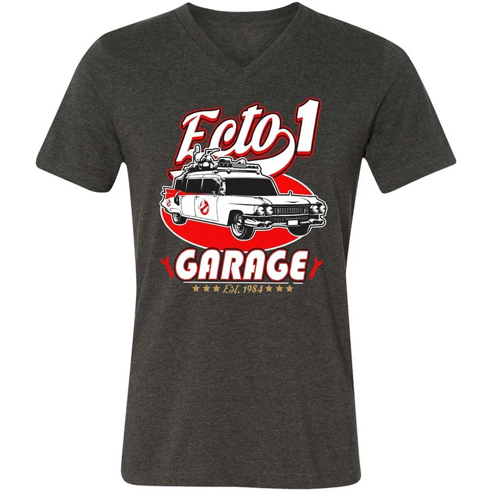 Unisex V-Neck T-Shirt - W8P63K7P - Dark Grey Heather - 9