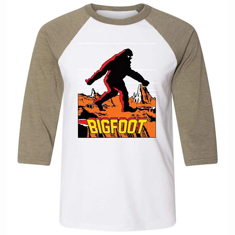 Unisex 3/4 Baseball Tee - SXU897H6 - White/Heather Olive - 4