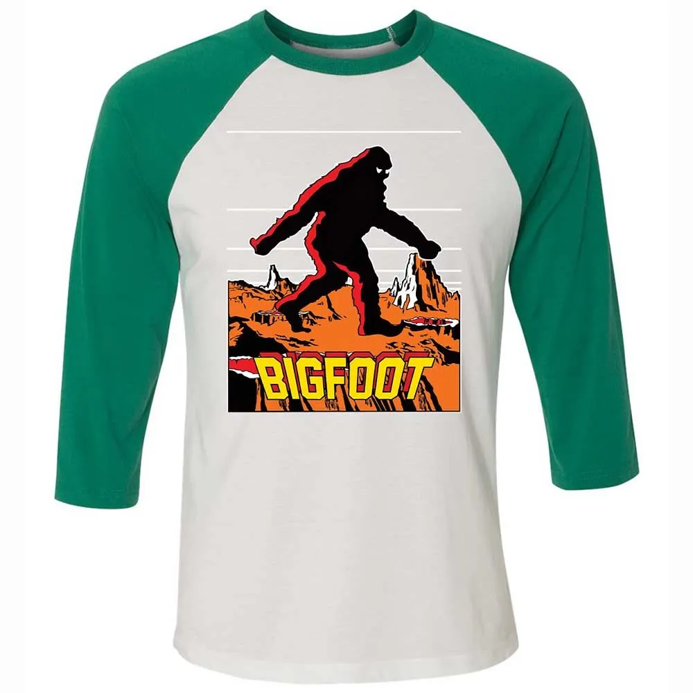 Unisex 3/4 Baseball Tee - SXU897H6 - White/Kelly - 6