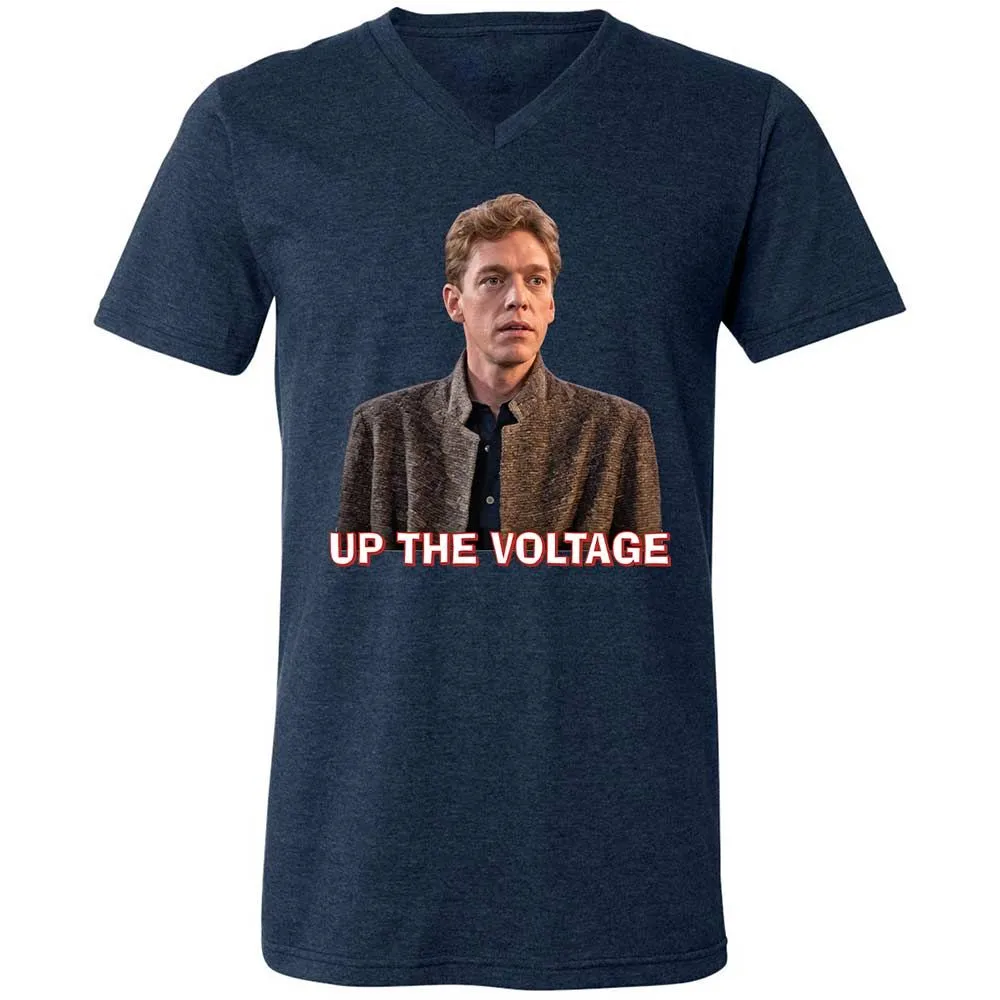 Unisex V-Neck T-Shirt - GU13KH3U - Heather Navy - 3