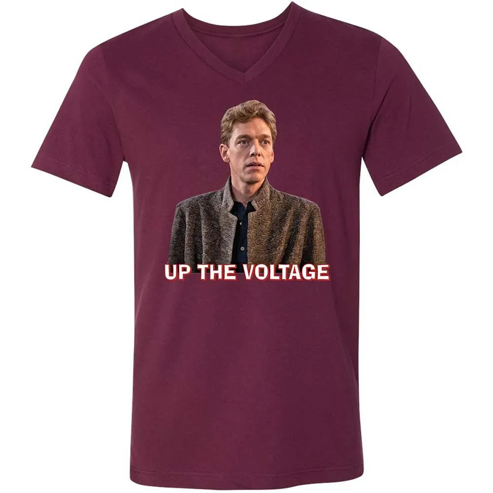 Unisex V-Neck T-Shirt - GU13KH3U - Maroon - 8