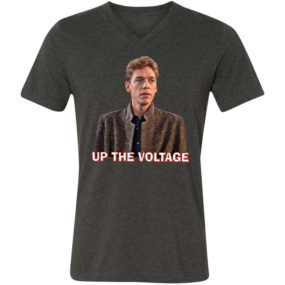 Unisex V-Neck T-Shirt - GU13KH3U - Dark Grey Heather - 9
