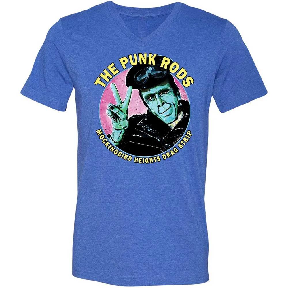 Unisex V-Neck T-Shirt - 9S9WHDHM - Heather True Royal - 4