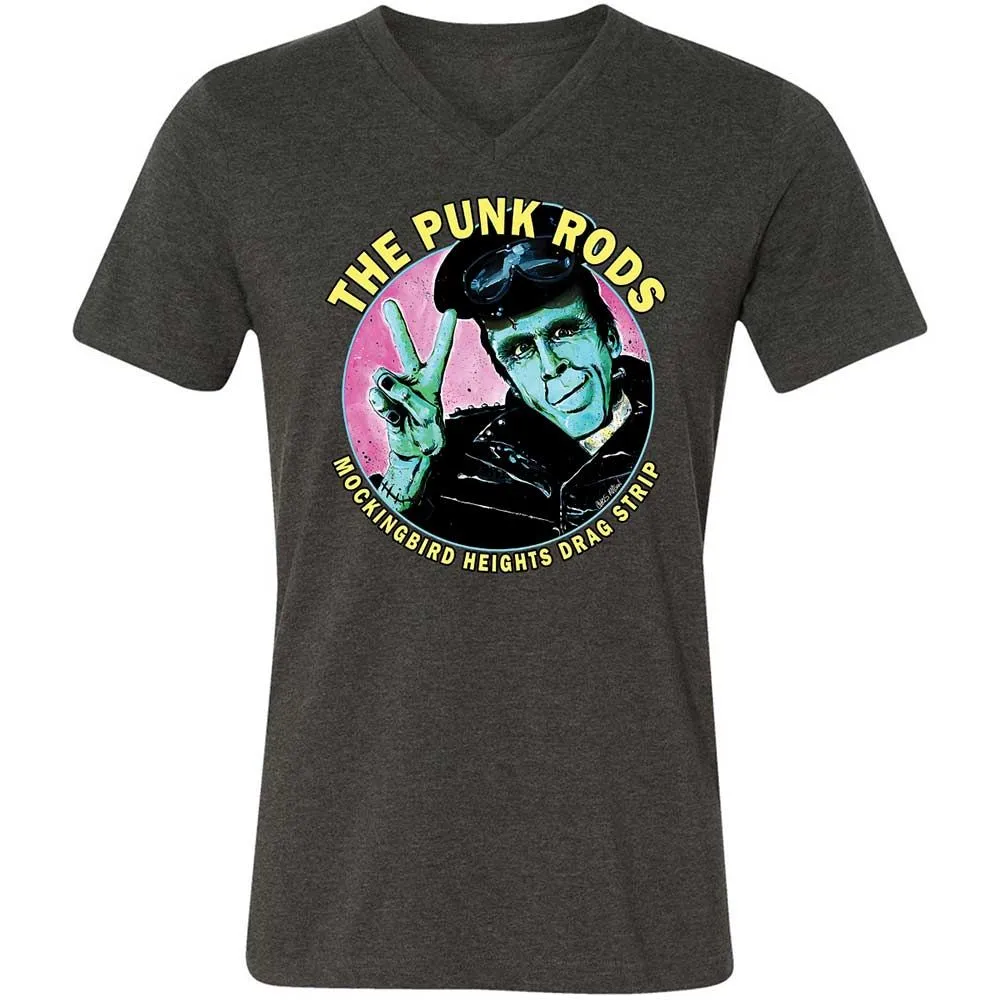 Unisex V-Neck T-Shirt - 9S9WHDHM - Dark Grey Heather - 8