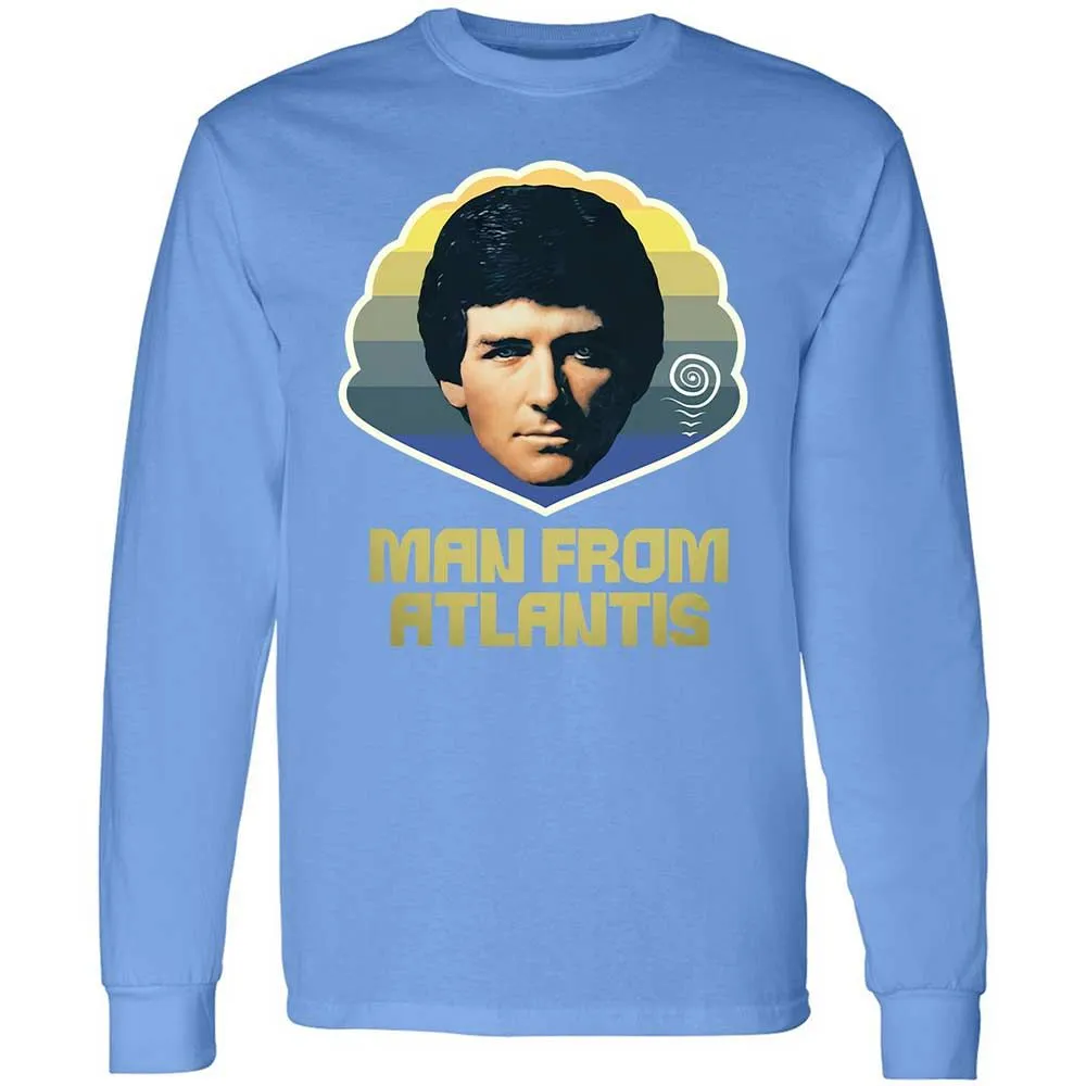 Long Sleeve T-Shirt - QFHCAQVR - Carolina Blue - 15