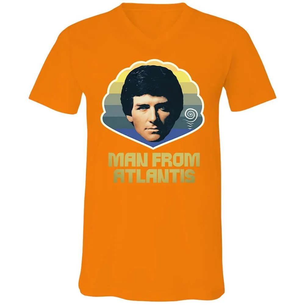 Unisex V-Neck T-Shirt - JCNPE99E - Orange - 12