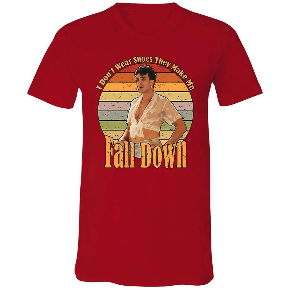 Unisex V-Neck T-Shirt - P6GA3WSP - Red - 6