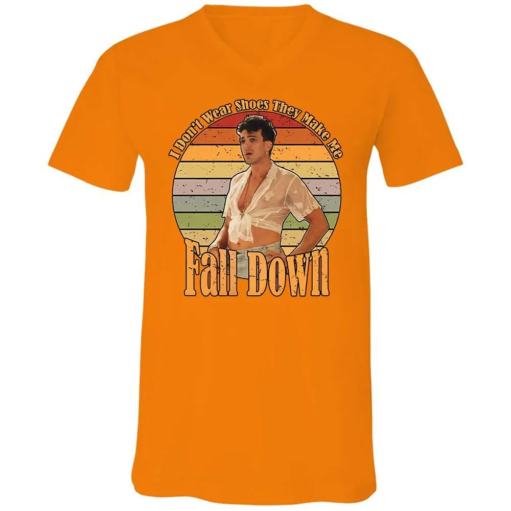 Unisex V-Neck T-Shirt - P6GA3WSP - Orange - 12