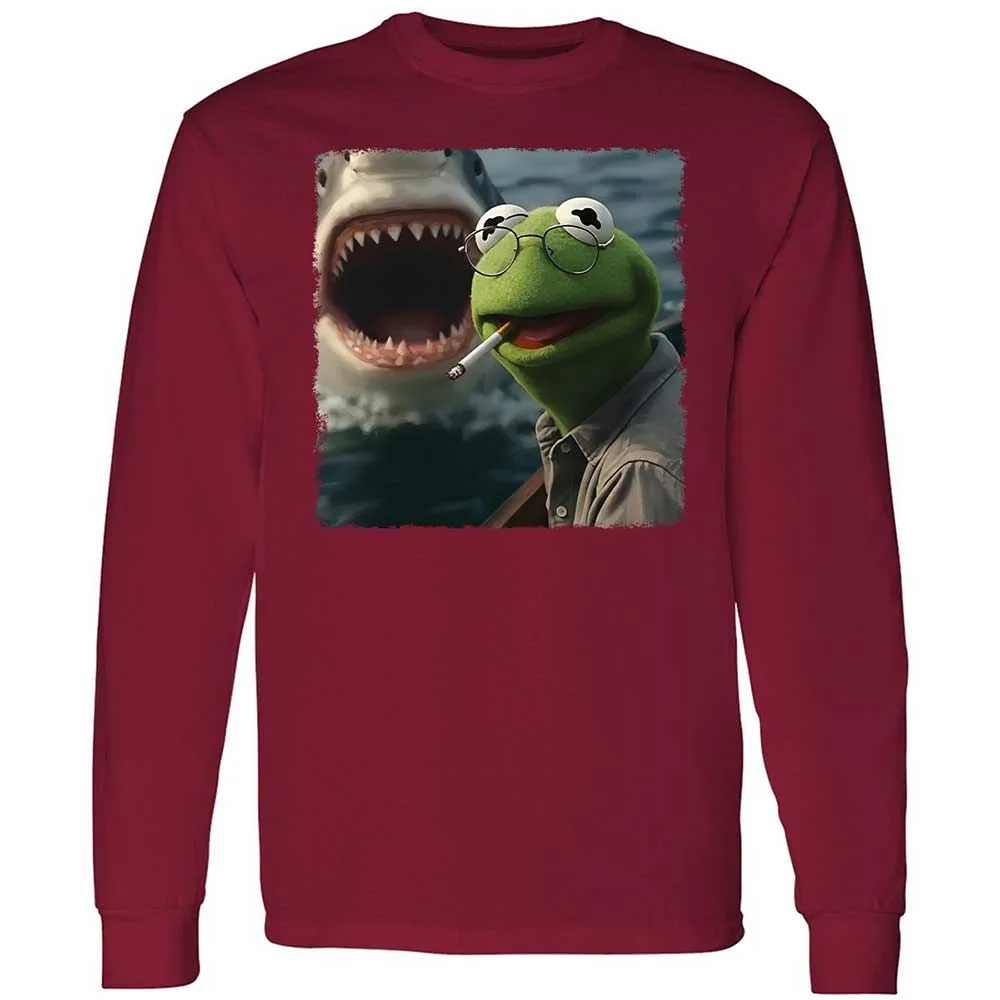 Long Sleeve T-Shirt - HNDVU18Y - Cardinal Red - 7