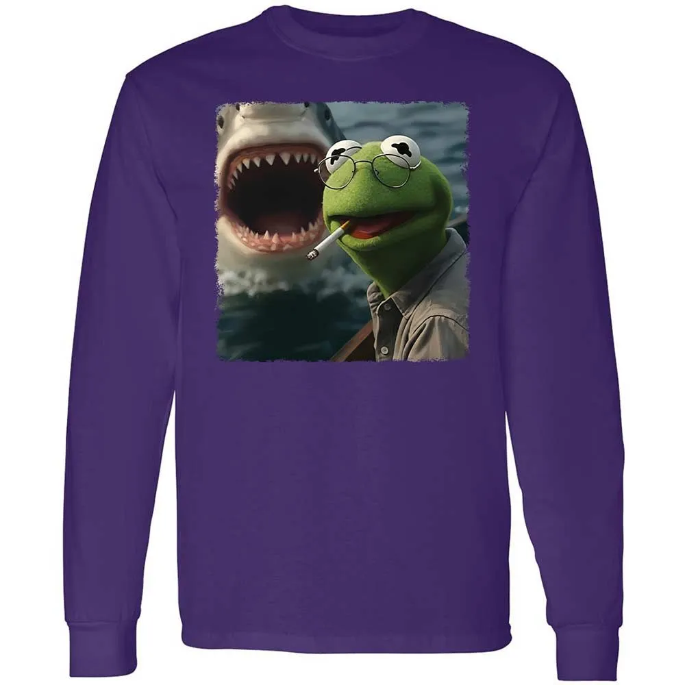 Long Sleeve T-Shirt - HNDVU18Y - Purple - 12