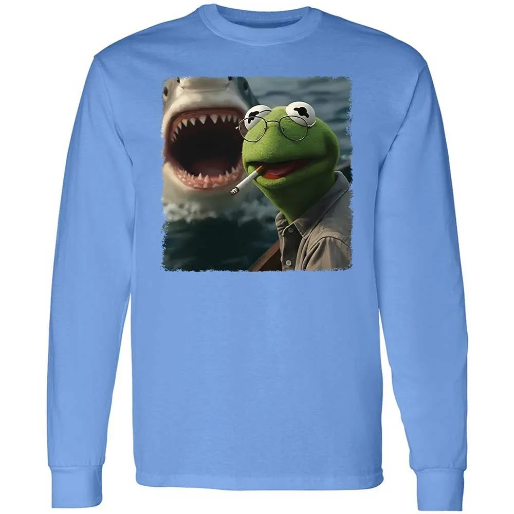 Long Sleeve T-Shirt - HNDVU18Y - Carolina Blue - 15