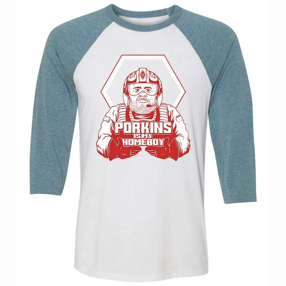 Porkins Is My Homeboy - White/Denim - 3