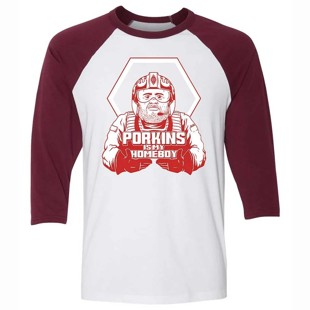 Porkins Is My Homeboy - White/Maroon - 7