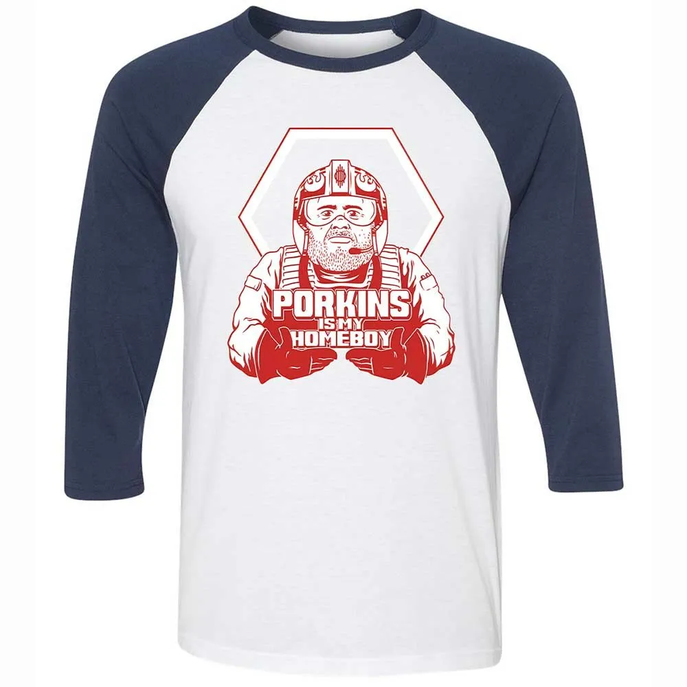 Porkins Is My Homeboy - White/Navy - 8