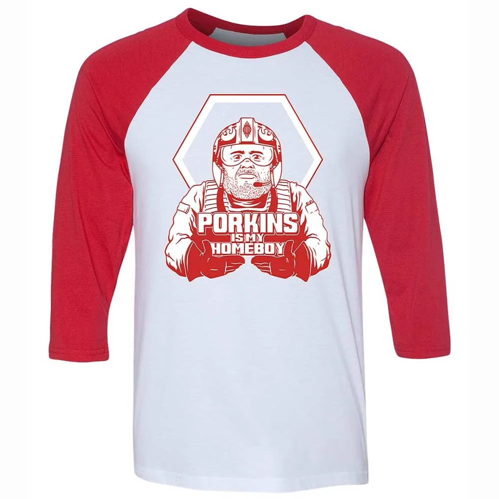 Porkins Is My Homeboy - White/Red - 9