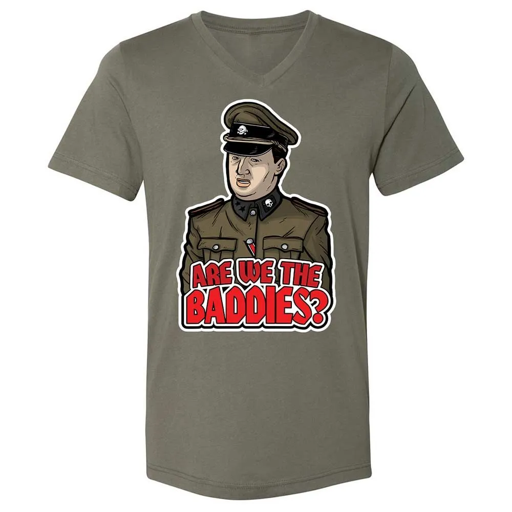 Unisex V-Neck T-Shirt - T4VSMETK - Military Green - 11