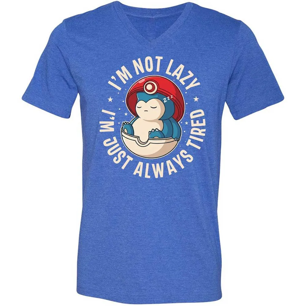 Unisex V-Neck T-Shirt - UT5T9K3M - Heather True Royal - 5