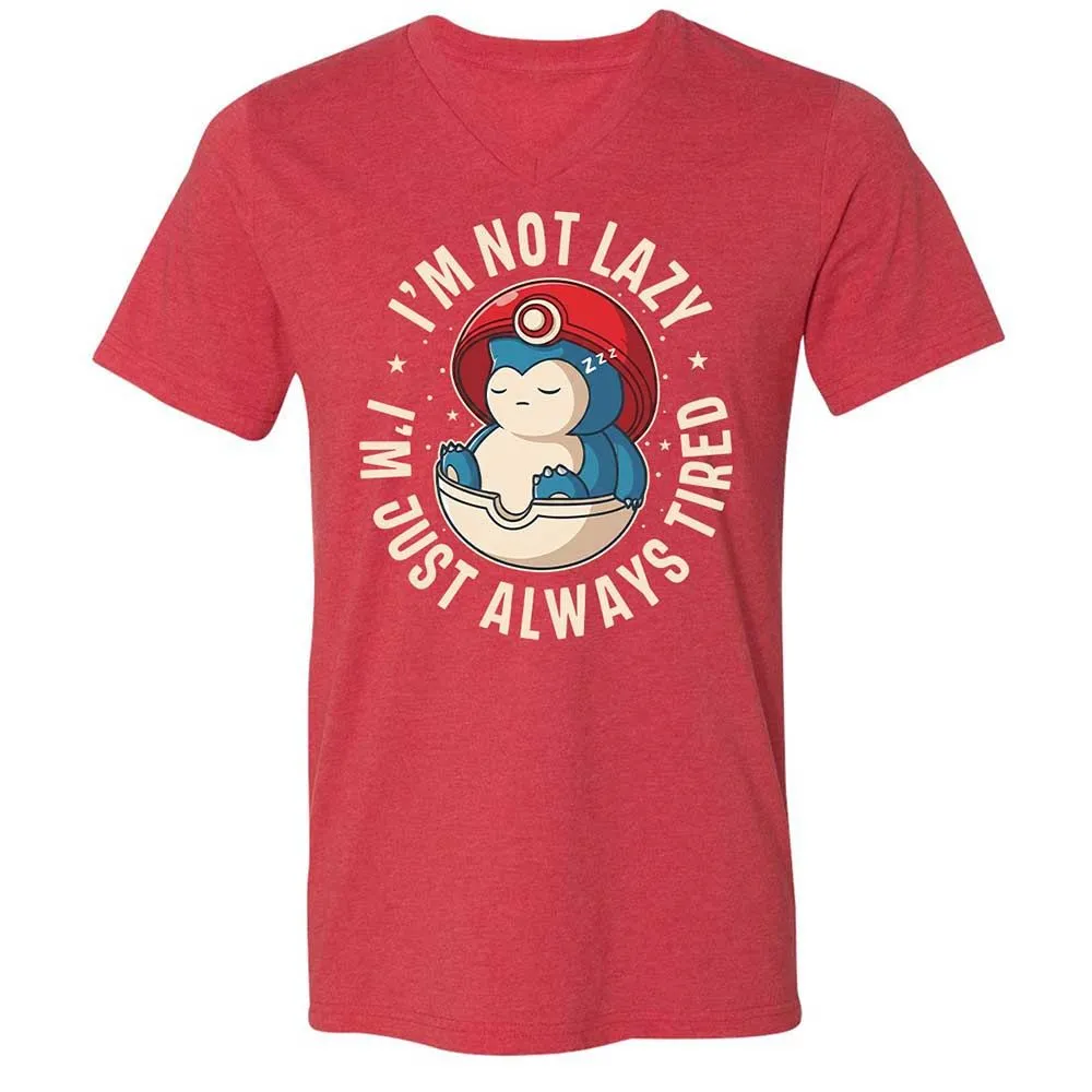 Unisex V-Neck T-Shirt - UT5T9K3M - Heather Red - 7