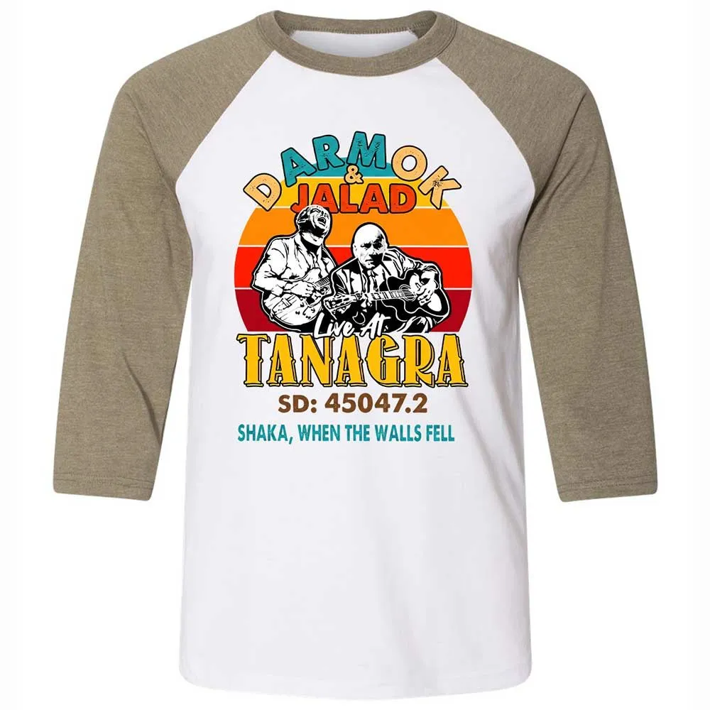 Unisex 3/4 Baseball Tee - 265KY4NY - White/Heather Olive - 4
