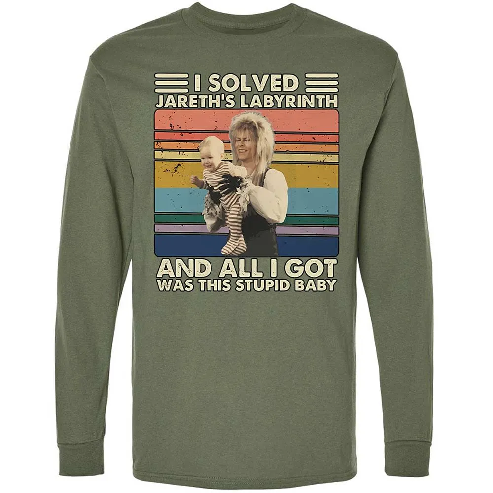 Long Sleeve T-Shirt - YCR4CQA4 - Military Green - 9