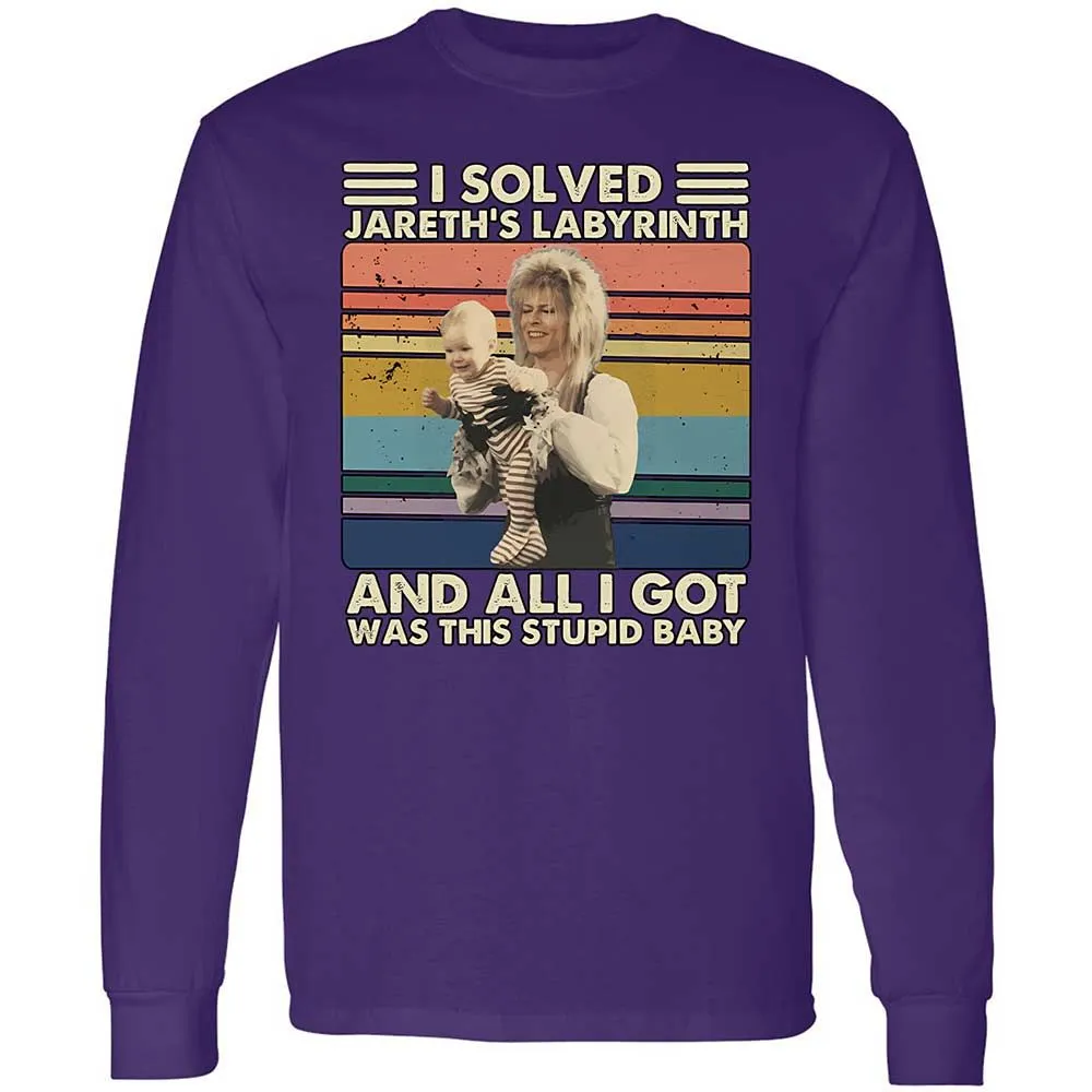 Long Sleeve T-Shirt - YCR4CQA4 - Purple - 12