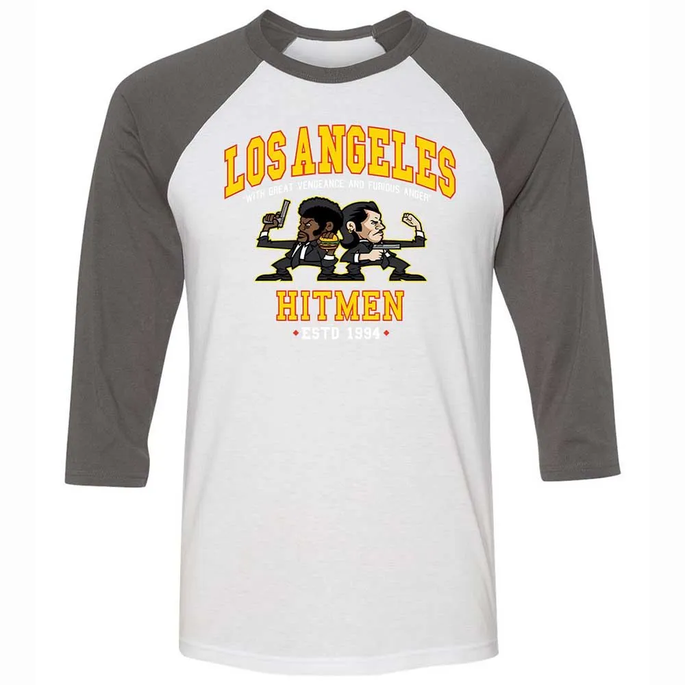 Unisex 3/4 Baseball Tee - ASYTH1AX - White/Asphalt - 2