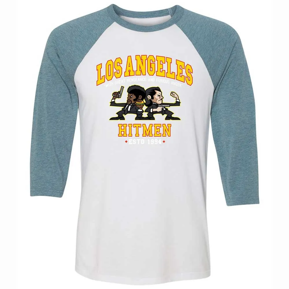 Unisex 3/4 Baseball Tee - ASYTH1AX - White/Denim - 3