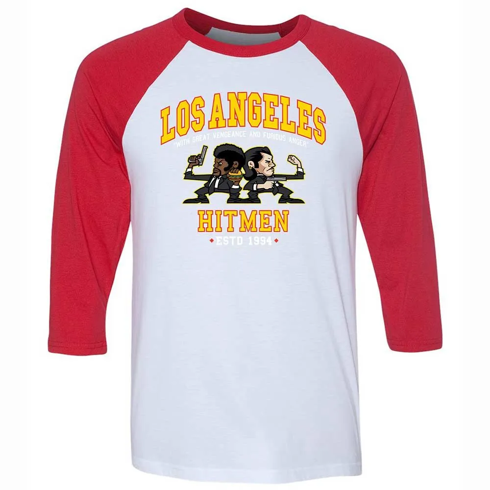 Unisex 3/4 Baseball Tee - ASYTH1AX - White/Red - 9
