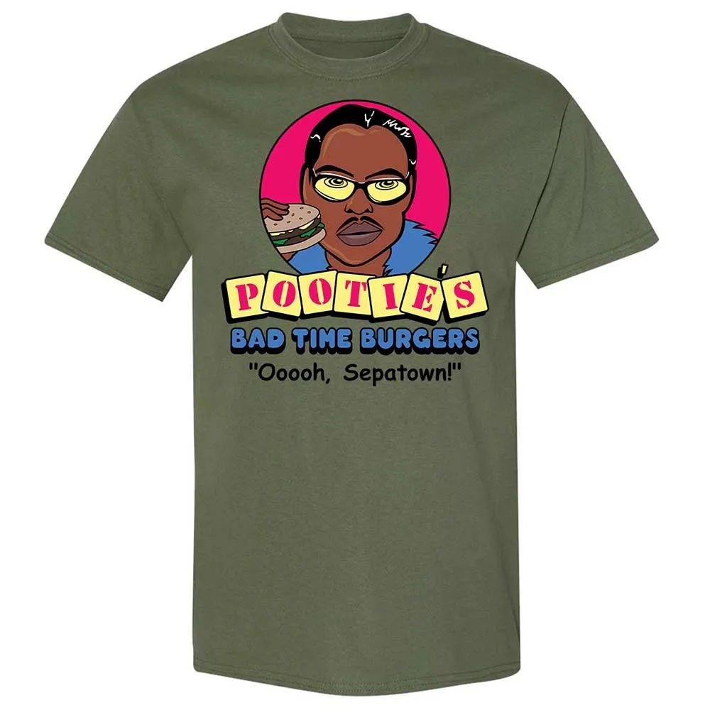 Pootie's Bad Time Burgers - Military Green - 11