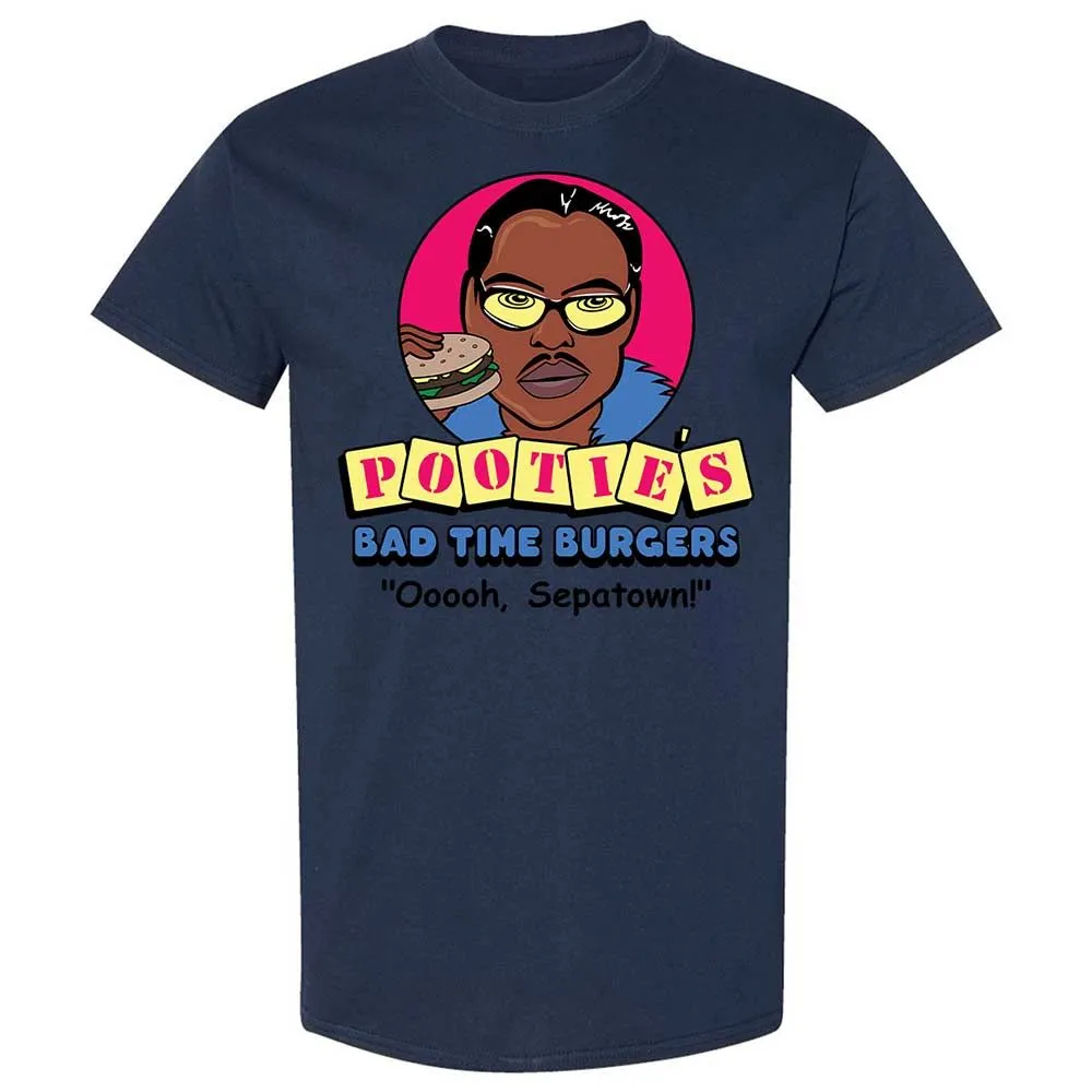 Pootie's Bad Time Burgers - Navy - 16