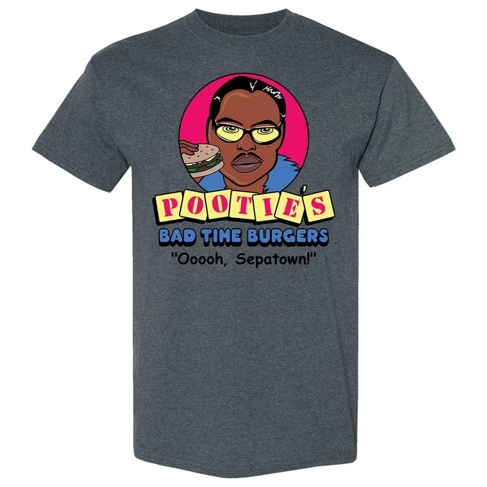 Pootie's Bad Time Burgers - Dark Heather - 19