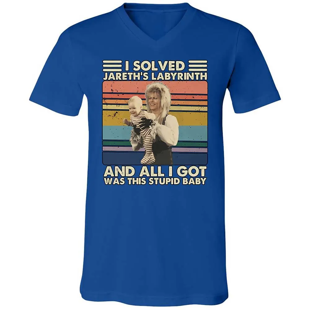 Unisex V-Neck T-Shirt - BZP1K3J1 - True Royal - 4