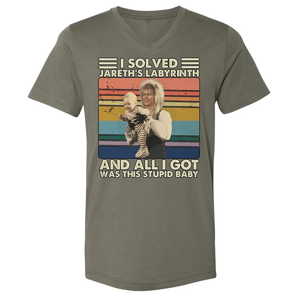 Unisex V-Neck T-Shirt - BZP1K3J1 - Military Green - 11