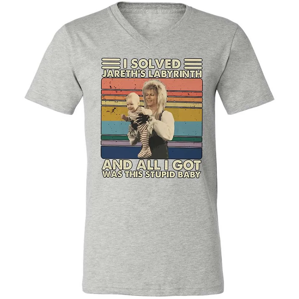 Unisex V-Neck T-Shirt - BZP1K3J1 - Athletic Heather - 15