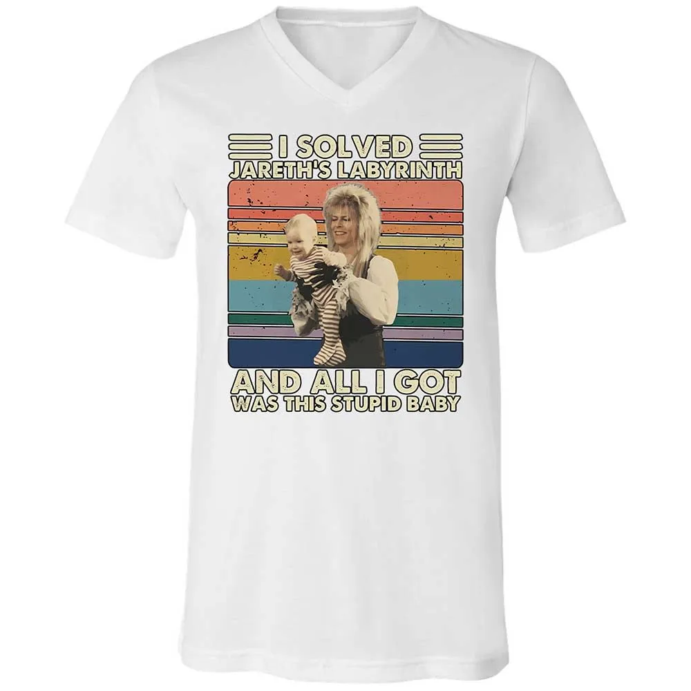 Unisex V-Neck T-Shirt - BZP1K3J1 - White - 16