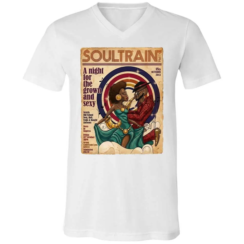 Unisex V-Neck T-Shirt - H2P2D4DT - White - 16