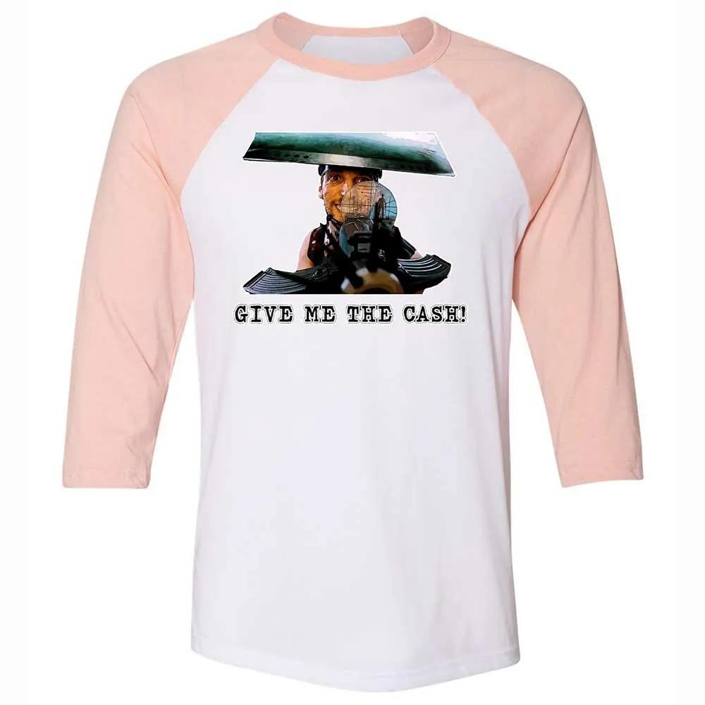 Unisex 3/4 Baseball Tee - SJ6A9B51 - White/Heather Peach - 5