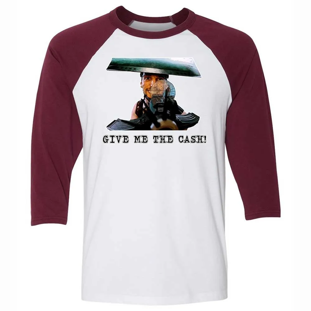 Unisex 3/4 Baseball Tee - SJ6A9B51 - White/Maroon - 7