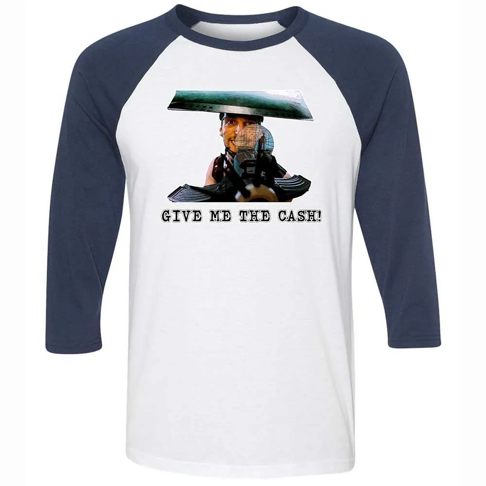Unisex 3/4 Baseball Tee - SJ6A9B51 - White/Navy - 8