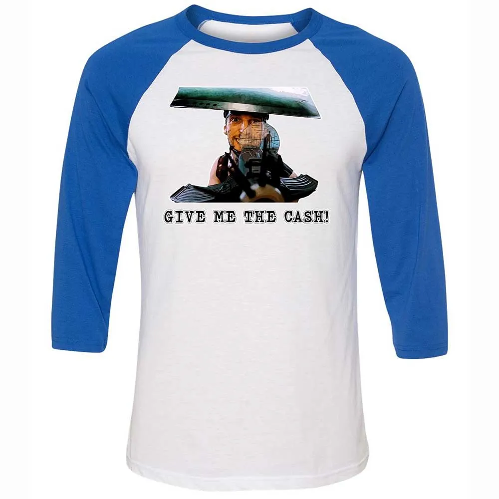 Unisex 3/4 Baseball Tee - SJ6A9B51 - White/True Royal - 10