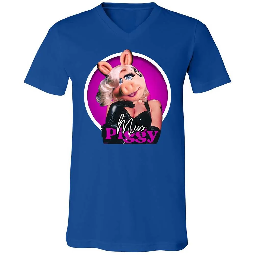 Unisex V-Neck T-Shirt - 8G4XCMEK - True Royal - 4