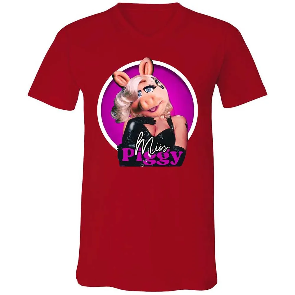 Unisex V-Neck T-Shirt - 8G4XCMEK - Red - 6