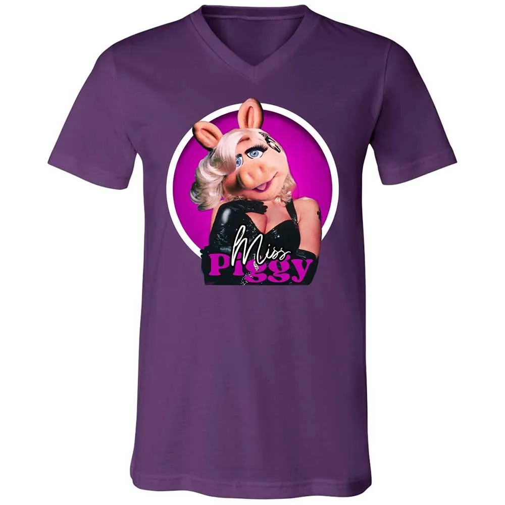 Unisex V-Neck T-Shirt - 8G4XCMEK - Team Purple - 10