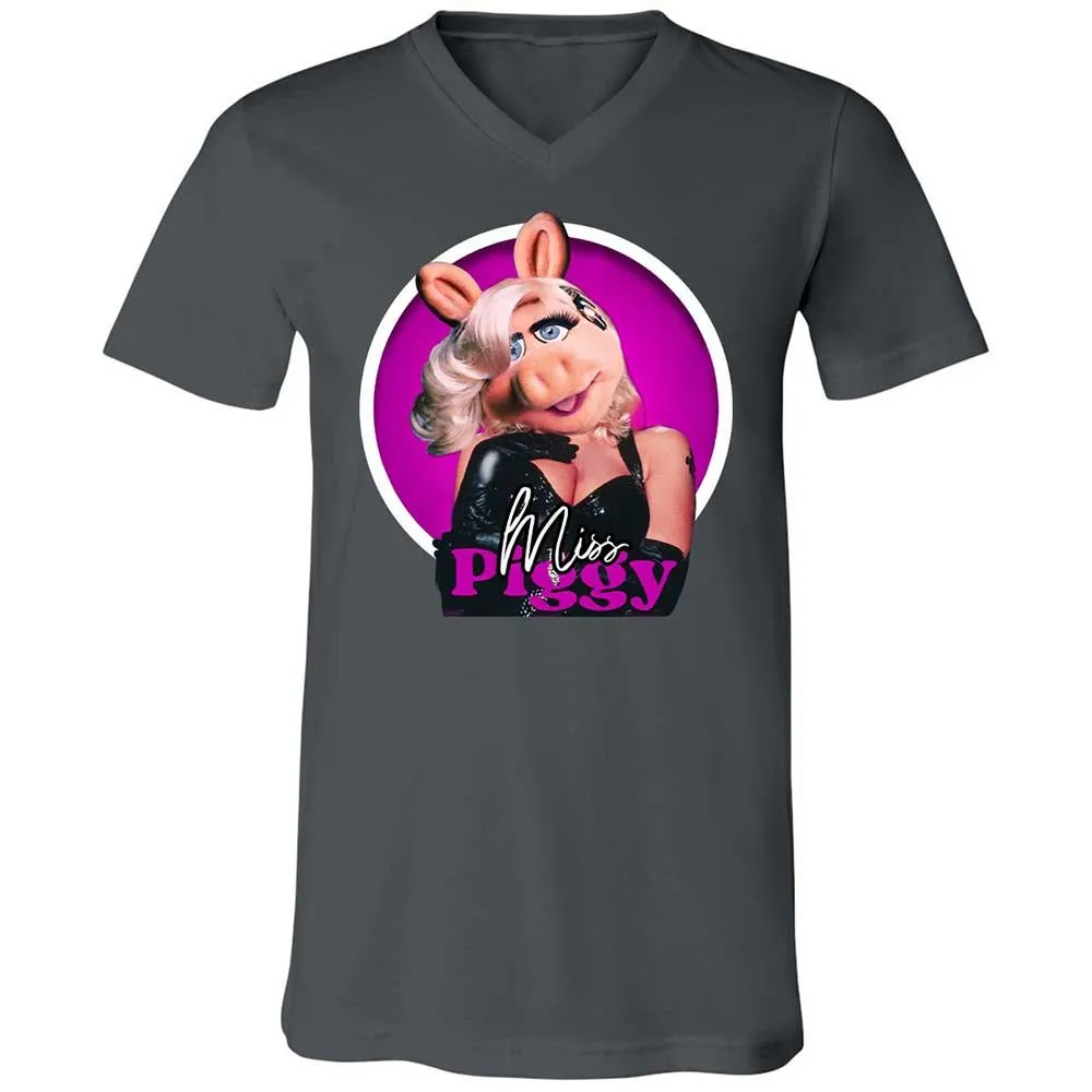 Unisex V-Neck T-Shirt - 8G4XCMEK - Asphalt - 13