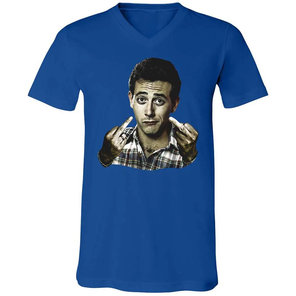 Unisex V-Neck T-Shirt - F3RYF1GF - True Royal - 4
